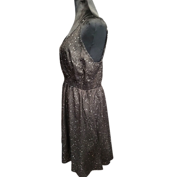 SHEIN NWOT Silver Spaghetti Strap Mini Sundress XL - Picture 6 of 11